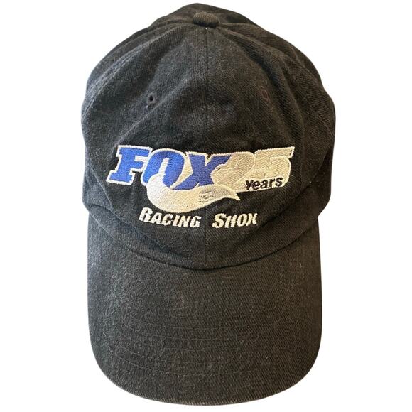 Fox Racing Shok Hat, 25 Years Commemorative Blk Hat, Ball Cap, Baseball Hat - Picture 1 of 3